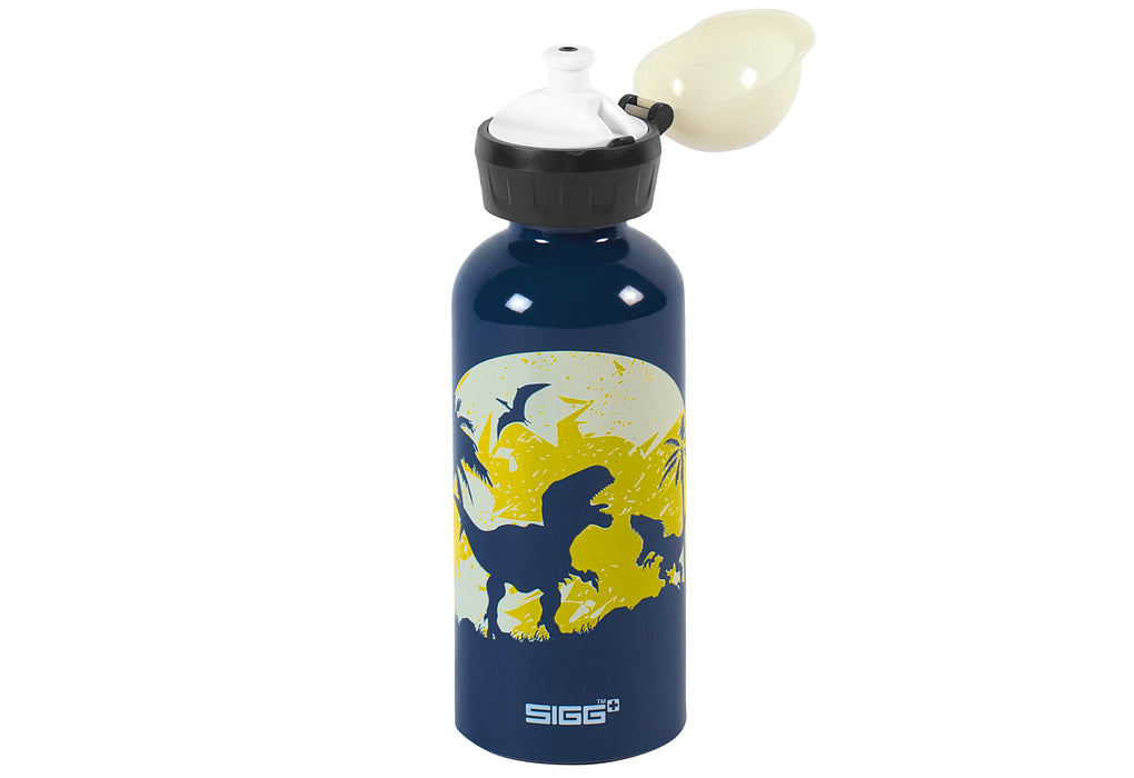 SIGG Trinkflasche Glow Moon Dinos 0,4 l blau