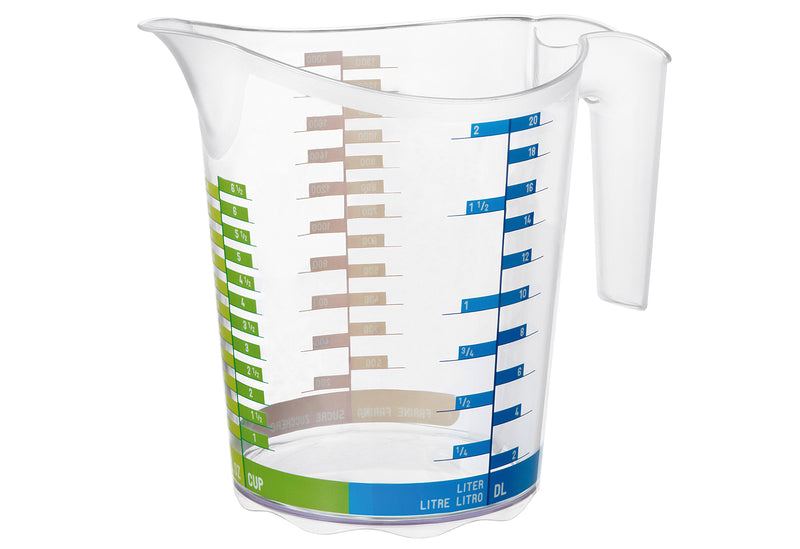 ROTHO Messbecher Domino 2l Kunststoff