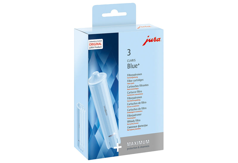 JURA Filterpatrone/Filterkartusche/Wasserfilter Claris Blue + 3er-Set