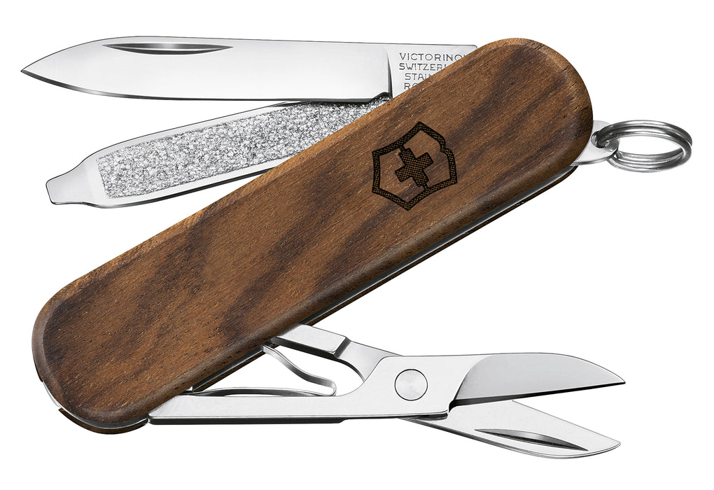 VICTORINOX Taschenmesser Classic SD Wood 58mm Nußbaumholz Blister