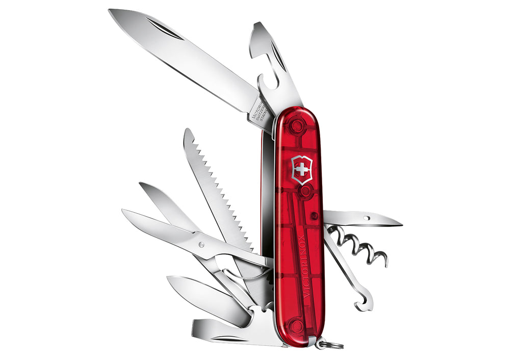 VICTORINOX Taschenmesser rot/transparent Blister