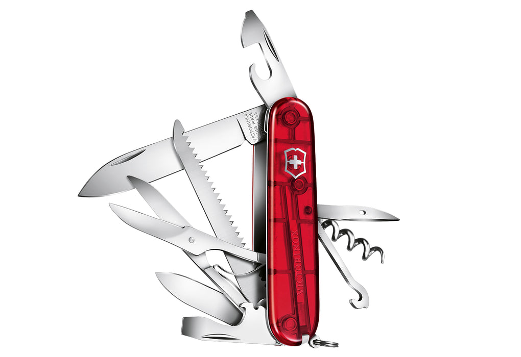 VICTORINOX Taschenmesser rot/transparent Blister