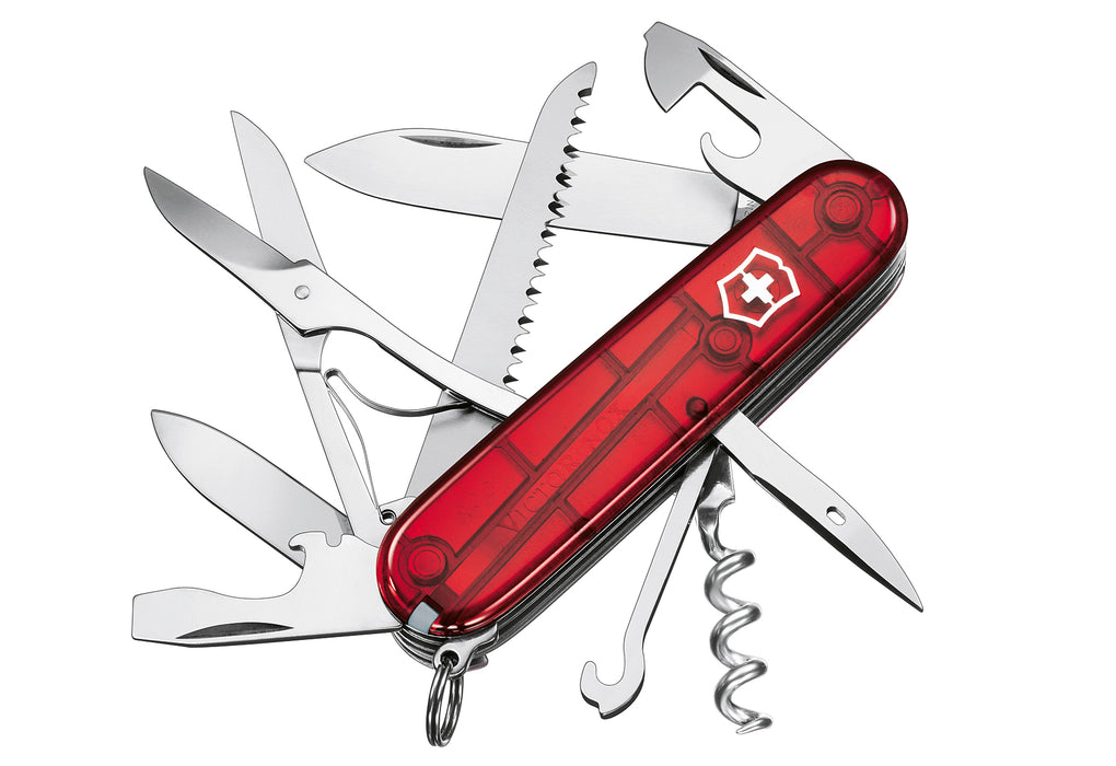 VICTORINOX Taschenmesser rot/transparent Blister