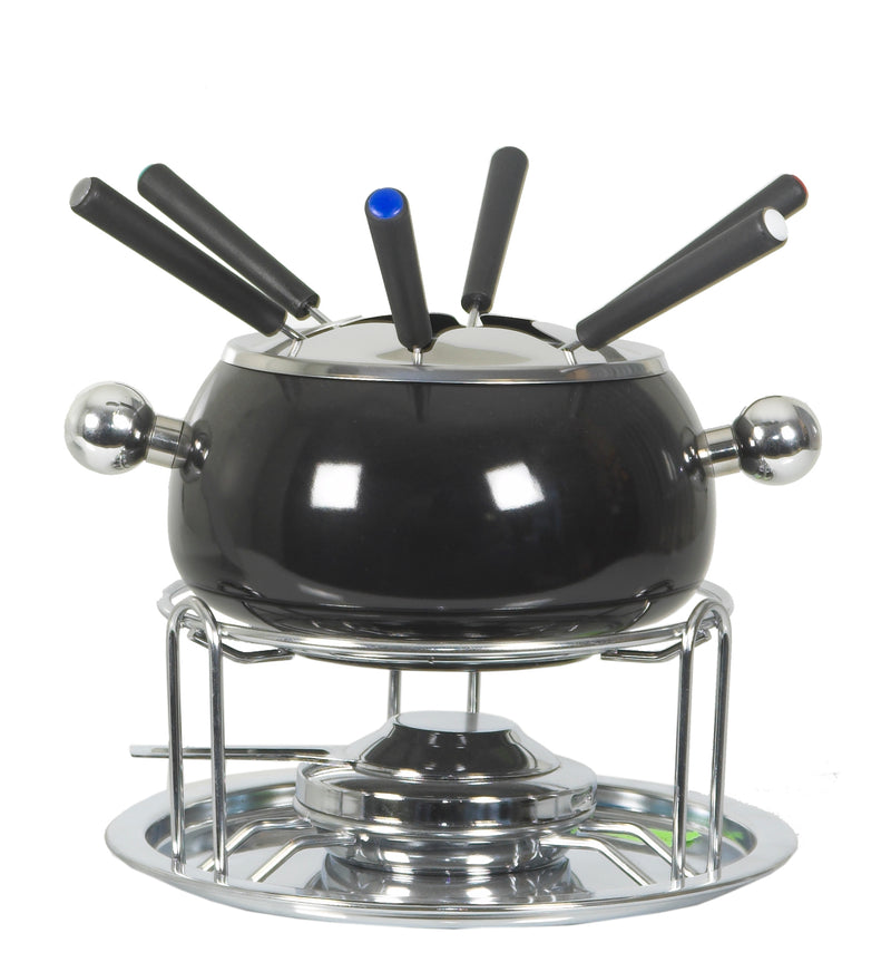 NOUVEL Fondue-Set Noir für Gemüse und Fleisch Ø14cm schwarz