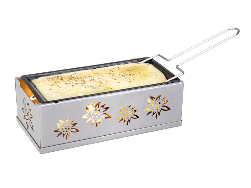 NOUVEL Raclette mit Rechaudkerzen Box-Edelweis Edelstahl 7tlg