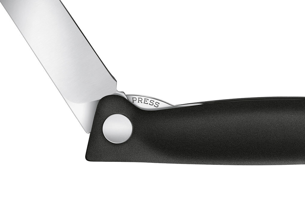 VICTORINOX Gemüsemesser Swiss Classic faltbar gerader Schliff schwarz Blister