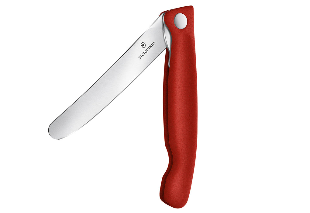 VICTORINOX Gemüsemesser Swiss Classic faltbar gerader Schliff rot Blister