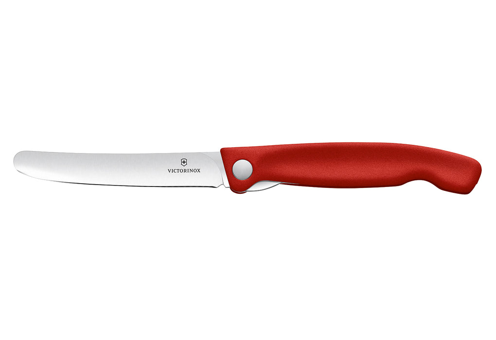 VICTORINOX Gemüsemesser Swiss Classic faltbar gerader Schliff rot Blister