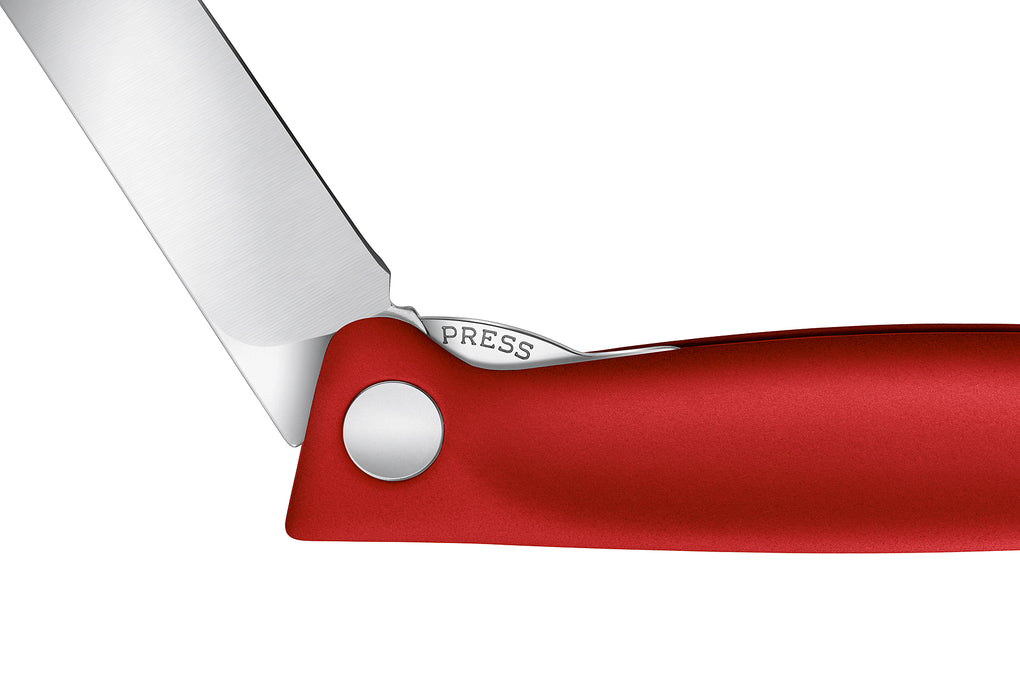 VICTORINOX Gemüsemesser Swiss Classic faltbar gerader Schliff rot Blister