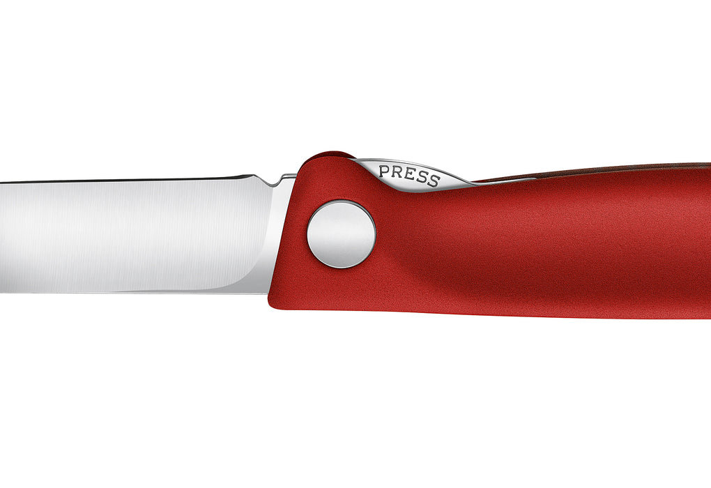 VICTORINOX Gemüsemesser Swiss Classic faltbar gerader Schliff rot Blister