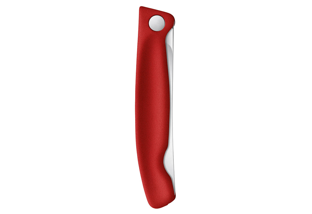 VICTORINOX Gemüsemesser Swiss Classic faltbar gerader Schliff rot Blister