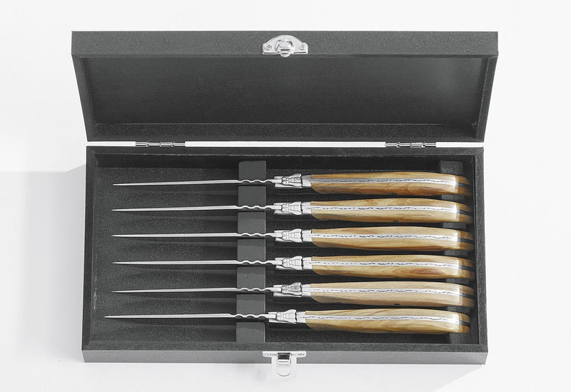 HAWS Steakmesser Laguiole Olivenholz 6 Stück