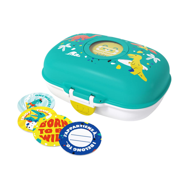 MONBENTO Brotdose Gram Graphic Dino 600ml türkis