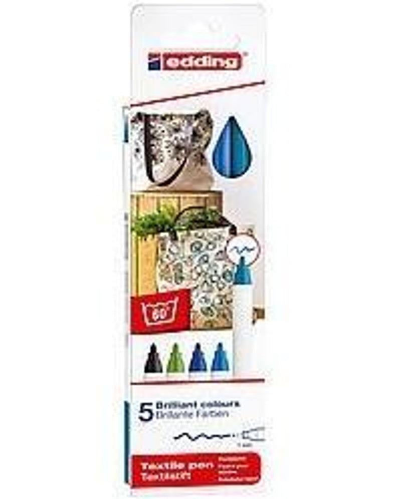 EDDING Textilstift cool colours 4600 1mm 5er Pack