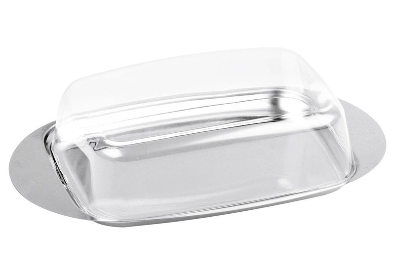CHG Butterdose Edelstahl/Kunststoff Deckel 19x11x4,5cm