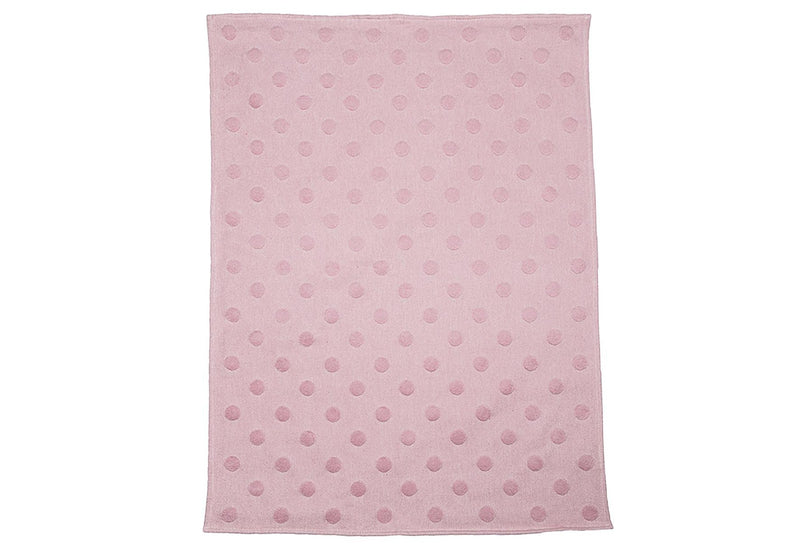 FUSSENEGGER Babydecke Riga Punkte 70x90cm rosa