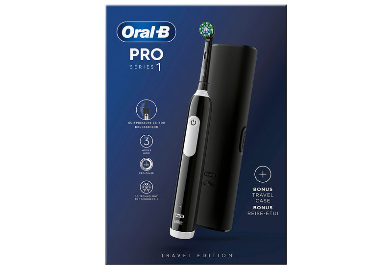 ORAL-B Zahnbürste Pro Series 1 mit Reiseetui black