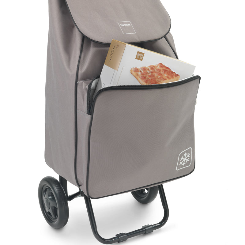 METALTEX Shopping-Trolley 50L Krokus mit Kühltasche braun