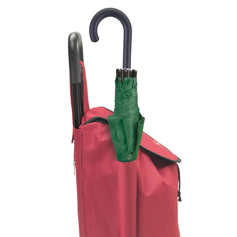 METALTEX Shopping-Trolley 40L Daphne mit Regenschirmtasche bordeaux