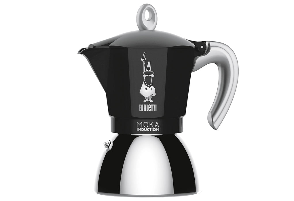 BIALETTI Espressokocher New Moka Induction 4 Tassen schwarz