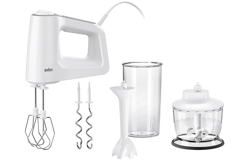 BRAUN Handmixer HM 3135 Mixfuß Zerkleinerer 500 W weiß
