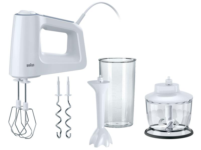 BRAUN Handmixer HM 3135 Mixfuß Zerkleinerer 500 W weiß