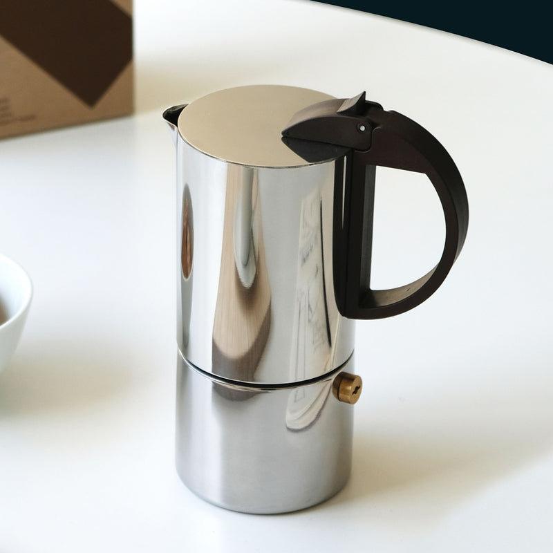 CHICCA - Espressokocher, Edelstahl, 6 Tassen