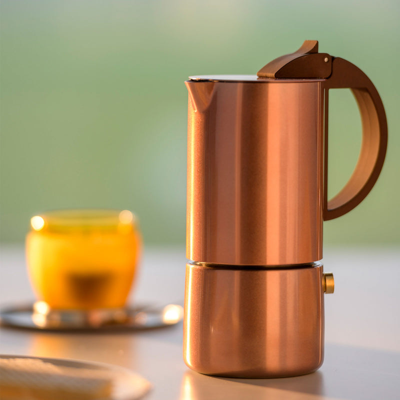 CHICCA - Espressokocher, goldrose, 3 Tassen