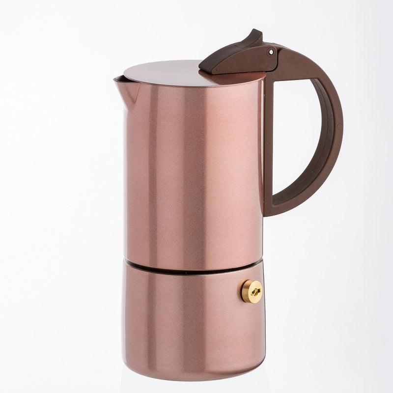 CHICCA - Espressokocher, goldrose, 6 Tassen