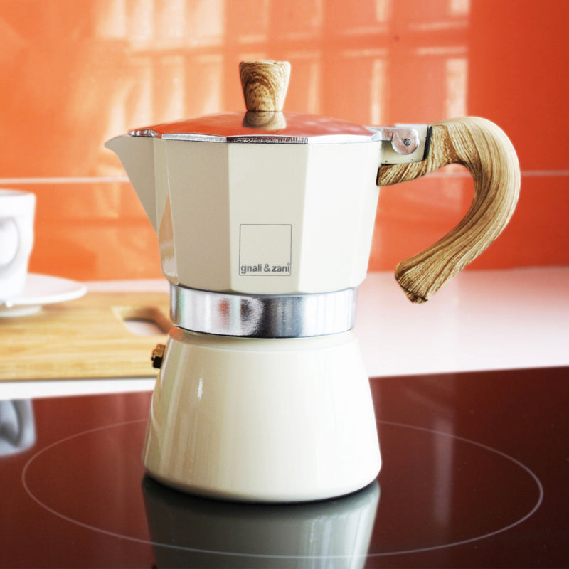 Venezia - Espressokocher, creme, 3 Tassen