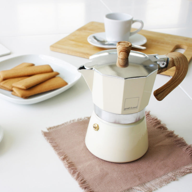 Venezia - Espressokocher, creme, 3 Tassen