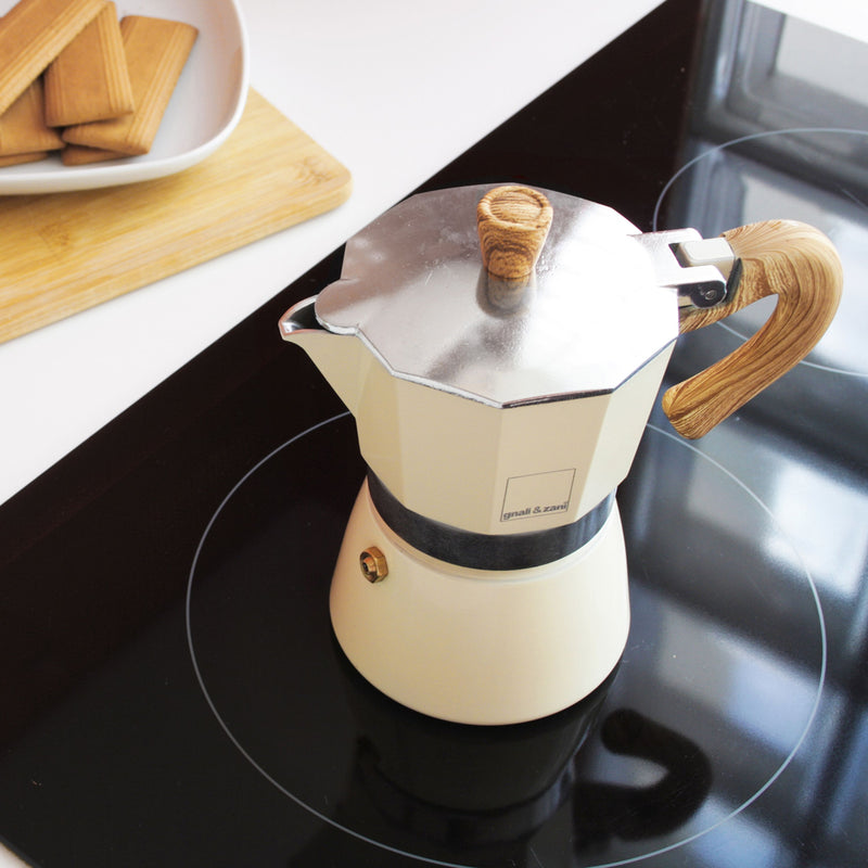 Venezia - Espressokocher, creme, 6 Tassen