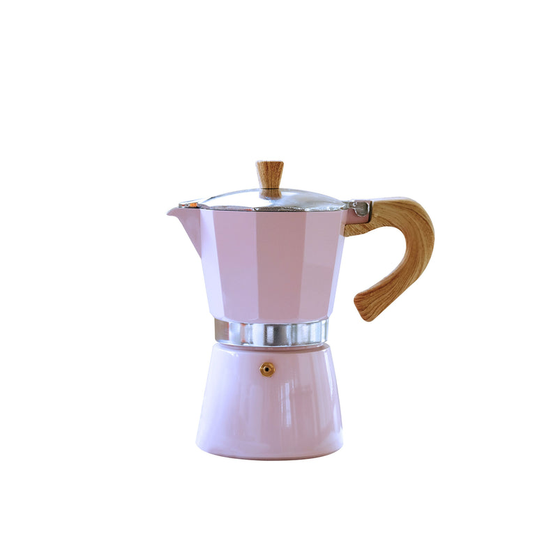Venezia - Espressokocher, rosa, 3 Tassen
