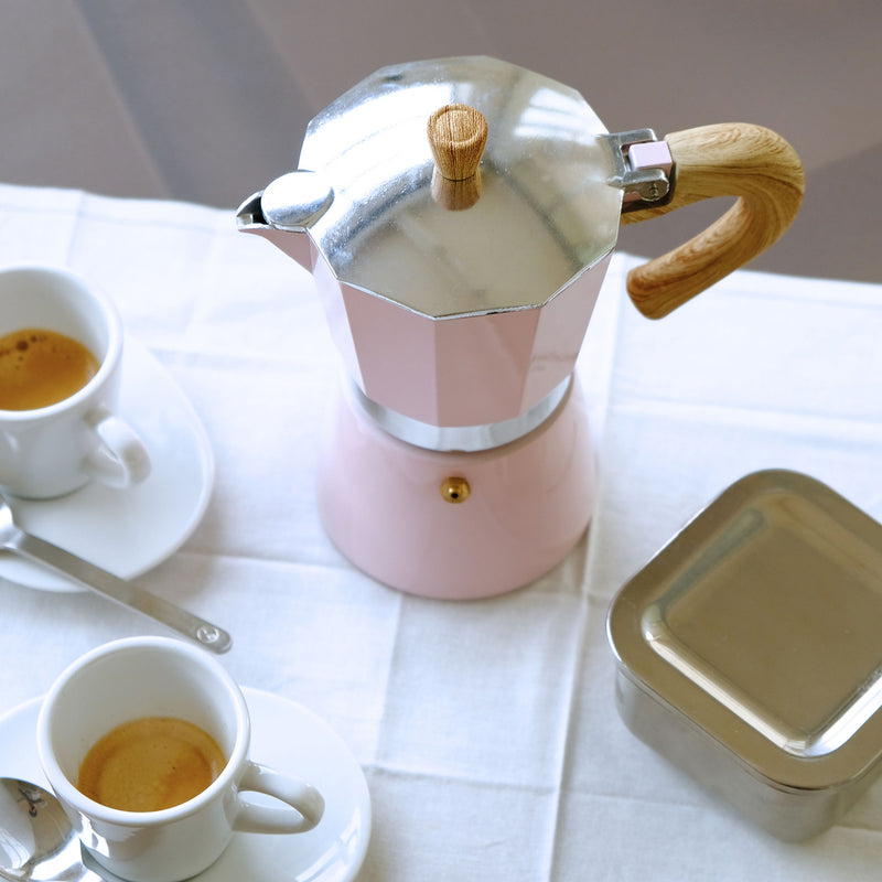 Venezia - Espressokocher, rosa, 3 Tassen