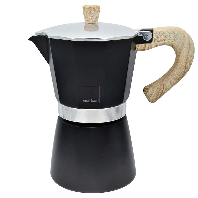 Venezia - Espressokocher, schwarz, 9 Tassen