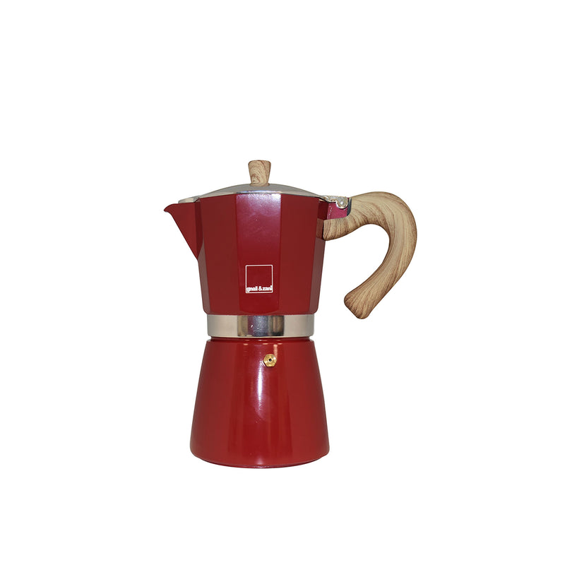 Venezia - Espressokocher, rot, 3 Tassen