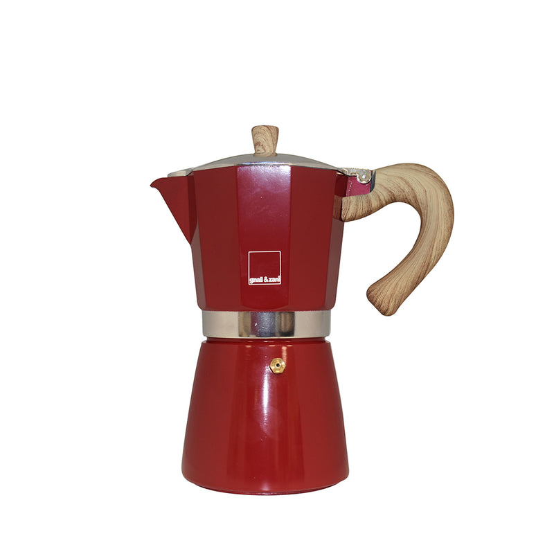 Venezia - Espressokocher, rot, 6 Tassen