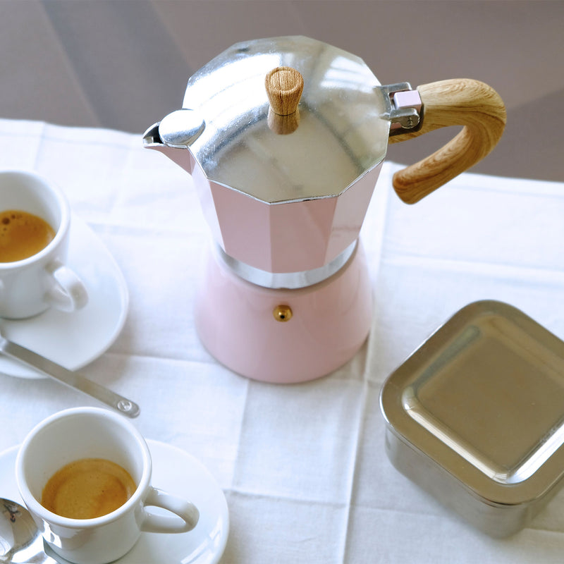 Venezia - Espressokocher, rosa, 9 Tassen