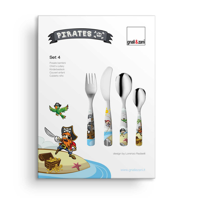 Piraten - Kinderbesteck Set, 4-teilig