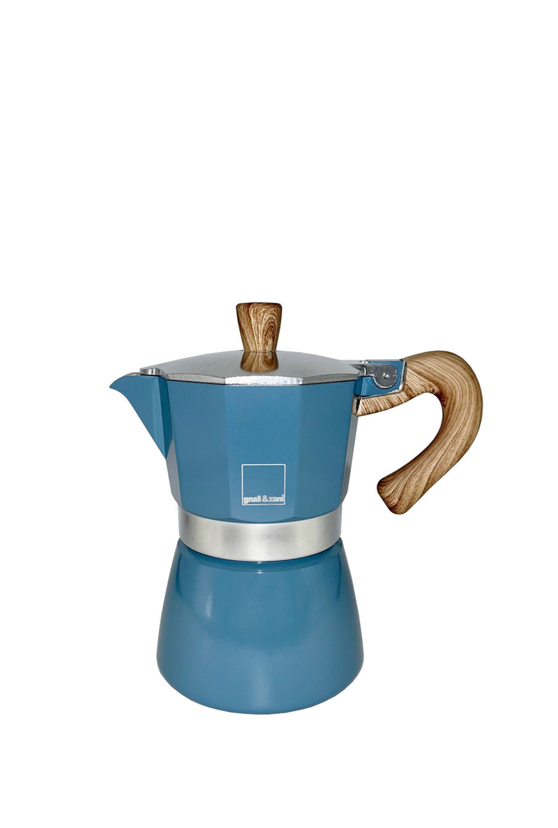 Venezia - Espressokocher, bluedenim, 6 Tassen