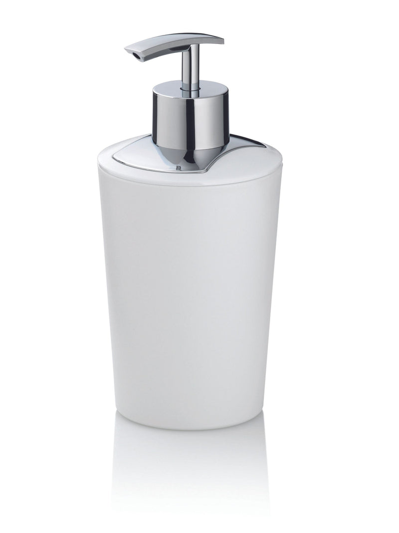 KELA Seifenspender Marta 350ml Ø8cm H17cm weiß
