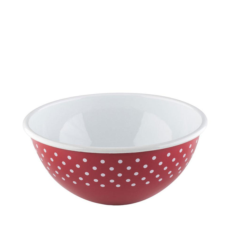 RIESS Schüssel Emaille 26cm PÜNKT.ROT