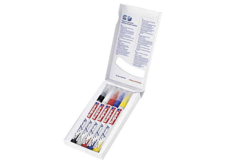 EDDING Acrylmarker 5300 basic fein 5er-Set
