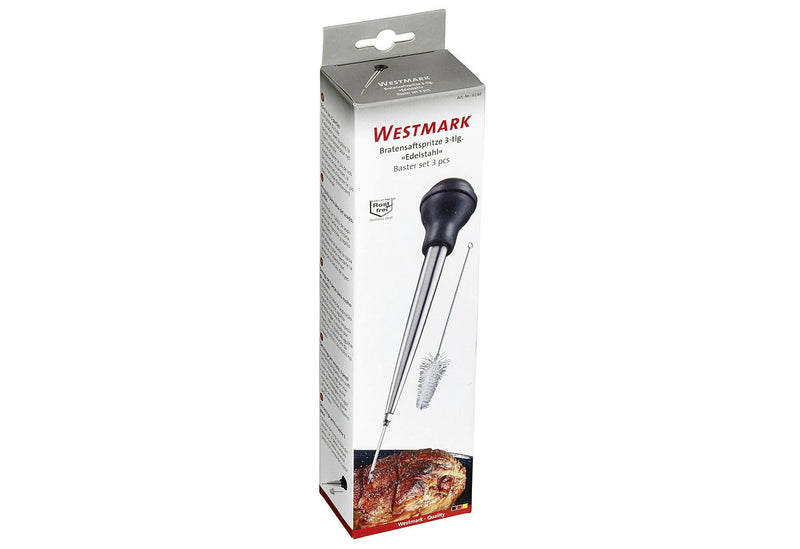 WESTMARK Bratensaftspritze Edelstahl 28cm 3teilig