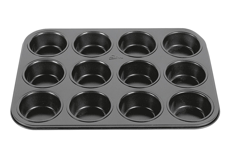 my basics Muffinbackblech Profi 12er Ø7cm anthrazit