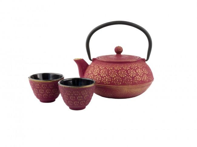 BREDEMEIJER Tee-Set Gusseisen Shanghai 0,6l pinkgold