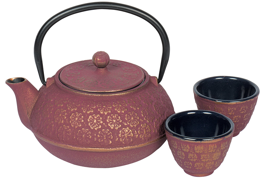 BREDEMEIJER Tee-Set Gusseisen Shanghai 0,6l pinkgold