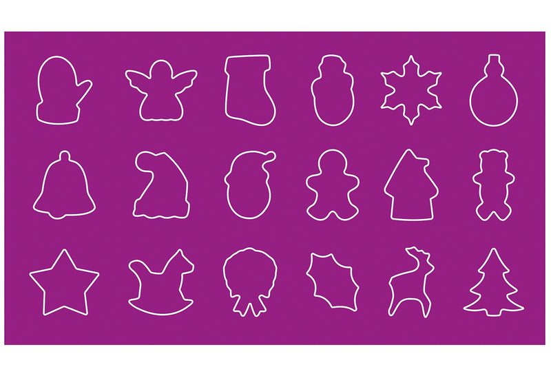 PATISSE Aussstechformen Set Weihnachten 18teilig Edelstahl