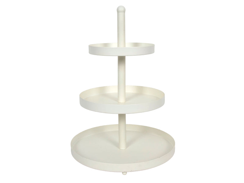 Etagere Metall 35cm 3 Etagen weiß