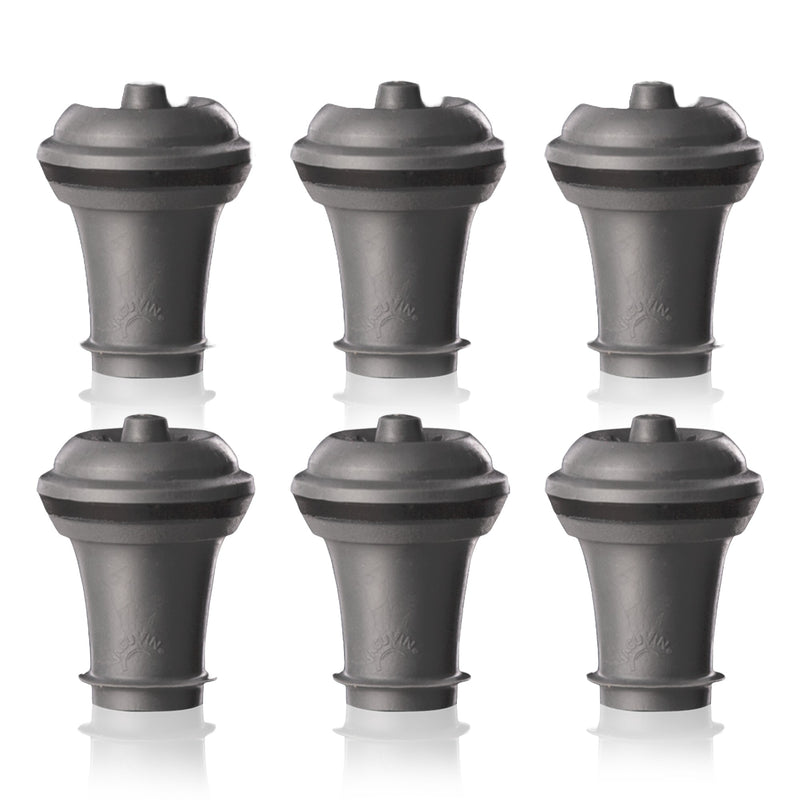 VACU VIN Stopfen für Weinpumpe grau 6er Pack